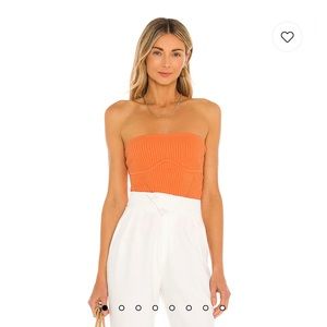 Revolve Hazel Tube Top in Sienna Sunset